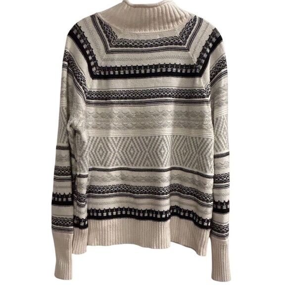 Chaps Men's XL Striped Fair Isle Mock Neck Pullover Sweater Multicolor - Picture 10 of 10